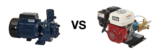 Electric vs Gas Power Washer Motor